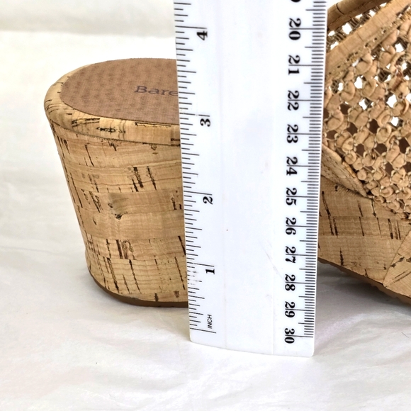 Baretraps Bethie Slide Wedge Cork wrapped Sandals Size 8 - Picture 8 of 8